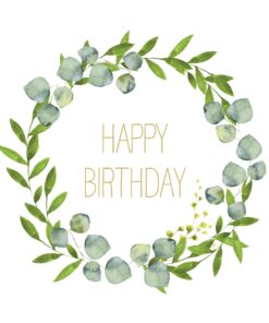 Servetel decoupage - Happy B Day -  33X33 cm