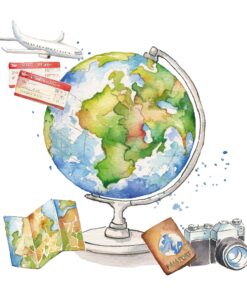 Șervețel decoupage - One World - 33x33 cm