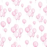 Servețel decoupage – Petit Ballons Rose – 33×33 cm