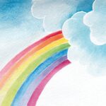 Servețel decoupage – Rainbow – 33×33 cm