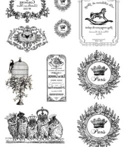 Hârtie decoupage transfer – French chic  15 – A4