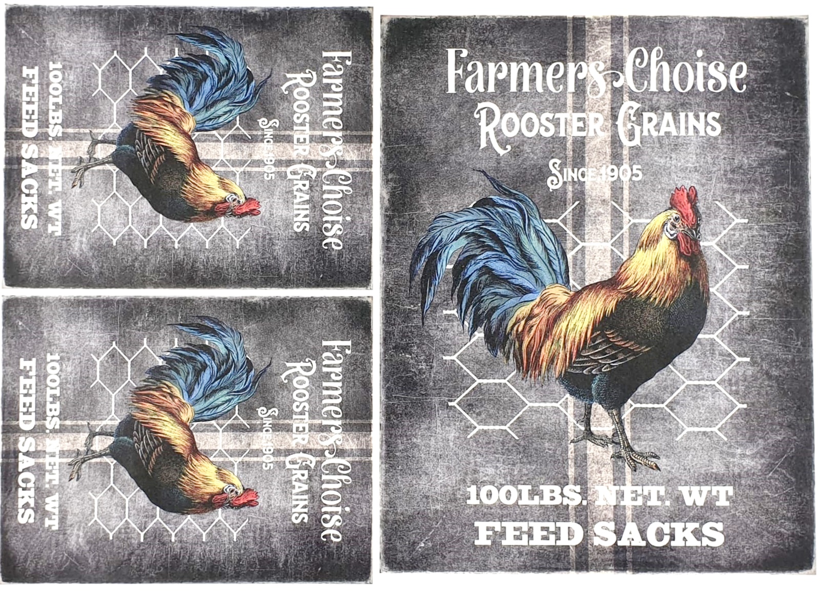 Hârtie decoupage - Set farm 23 - A4 1 Hârtie decoupage - Set farm 23 - A4