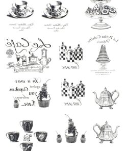 Hârtie decoupage transfer – French chic 3 – A4