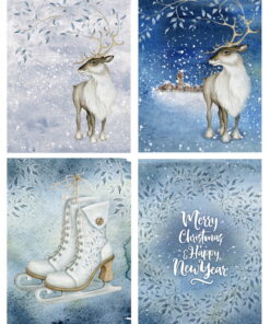 Hârtie decoupage - New Year 7 - A4