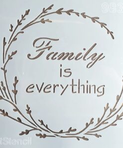 Șablon decorativ - Family - 20x20 cm