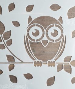 Șablon decorativ - Owl - 20x20 cm