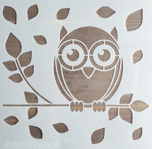 Șablon decorativ - Owl - 20x20 cm 1