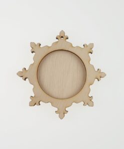 Decorațiune  fulg - 2 elemente - 9,5 cm
