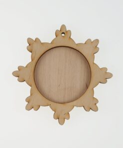 Decorațiune  fulg - 2 elemente - 9,7 cm