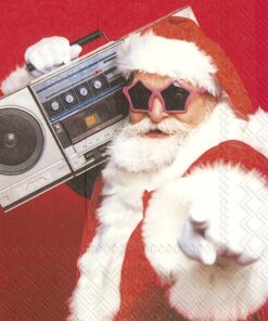 Șervețel Decoupage - Rocking Santa - 33x33 cm