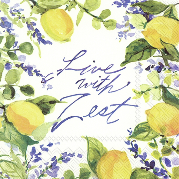 Șervețel - Live with zest - 33x33 cm 1 Șervețel - Live with zest - 33x33 cm