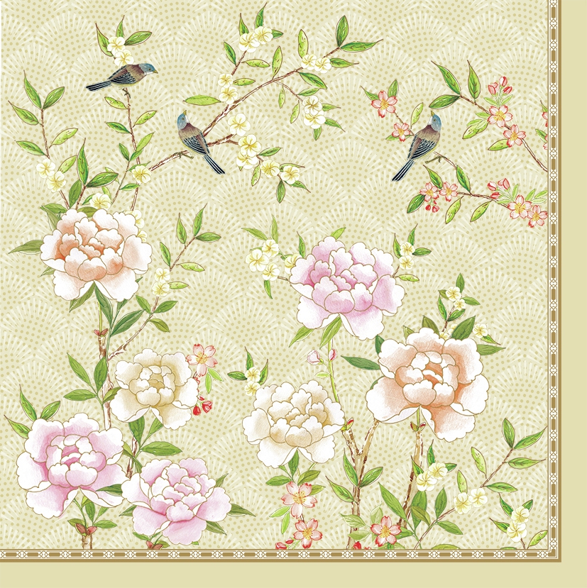 Șervețel - Palace Garden fresco - 33x33 cm 1 Șervețel - Palace Garden fresco - 33x33 cm