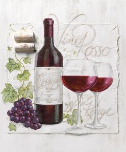 Șervețel - Vino Rosso - 33x33 cm