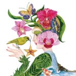 Șervețel decorativ -La Flora - 33x33 cm