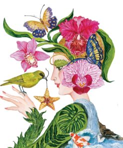 Șervețel decorativ -La  Flora - 33x33 cm