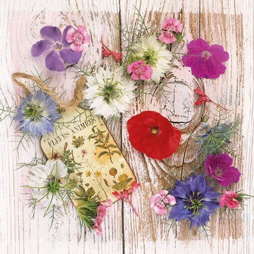 Șervețel decorativ -Summer Flowers - 33x33 cm 1
