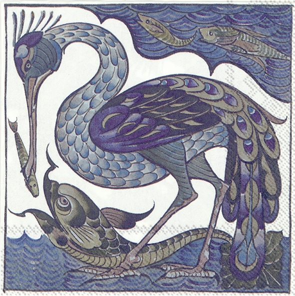 Șervețel decoupage - De Morgan Tiles - 33x33 cm 1 Șervețel decoupage - De Morgan Tiles - 33x33 cm