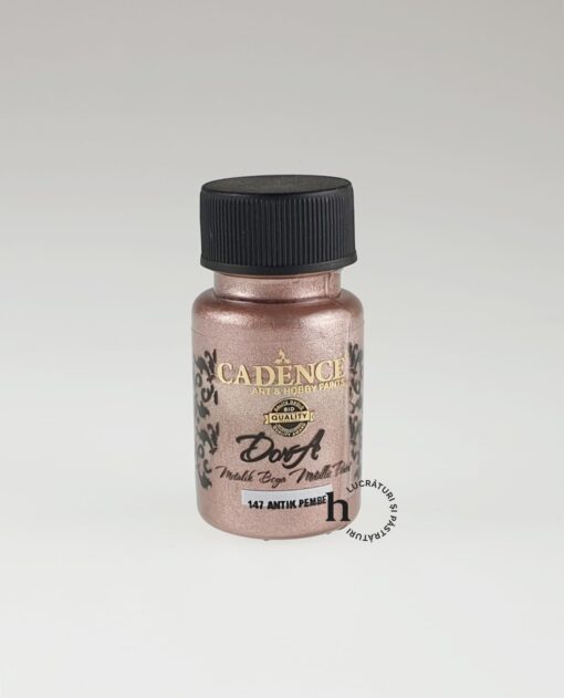 Vopsea acrilică – Dora metalic – antique pink – 50 ml 1