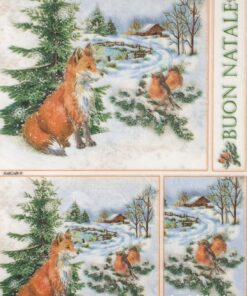 Hârtie de orez - Buon Natale - A4