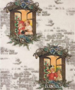 Hârtie de orez - Christmas Carol - A4