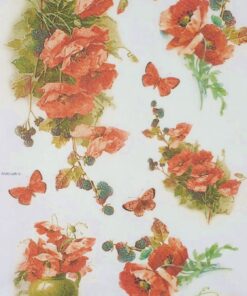 Hârtie de orez- Poppies - A4