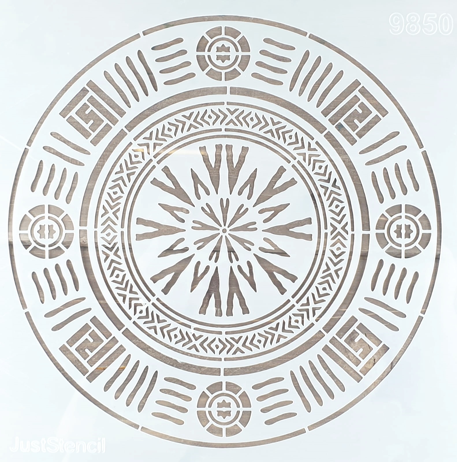 Șablon - Mandala Pattern - 30x30 cm 1 Șablon - Mandala Pattern - 30x30 cm