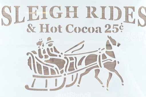 Șablon – Sleigh Rides – 20×30 cm 1