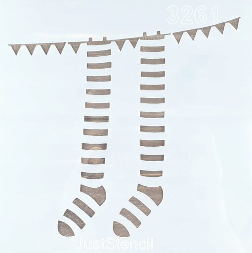 Șablon – Socks – 20×20 cm 1