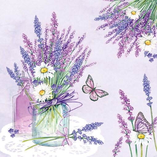 Șervețel - Lavender Jar Lilac - 33x33 cm 1