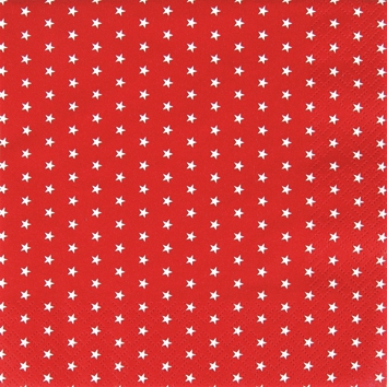 Șervețel - Mini Stars red - 25X25 cm 1 Șervețel - Mini Stars red - 25X25 cm