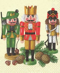 Șervețel - Nutcnacker trio - 33×33 cm