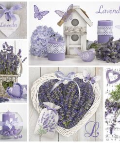 Șervețel – Lavender Collage – 33×33 cm