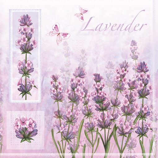 Șervețel decorativ – Lavender Flowers – 33×33 cm 1