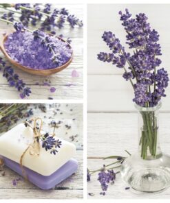 Șervețel decorativ –  Lavender Spa Squares– 33×33 cm