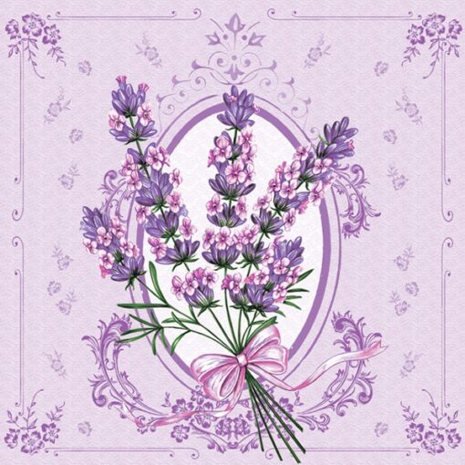 Șervețel decorativ – Lavender – 33×33 cm 1