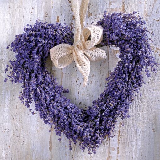 Șervețel decoupage - Lavender Heart- 33x33 cm 1
