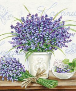 Șervețel decoupage - Lavender Scene Cream -  33X33 cm