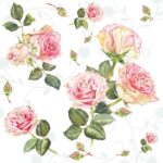 Servetel decoupage - Rosie White - 33X33 cm
