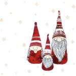 Șervețel decoupage - Tomte - 33x33 cm