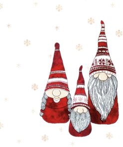 Șervețel decoupage - Tomte - 33x33 cm