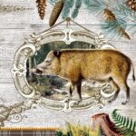 Șervețel decoupage - Wildlife Portrait - 33x33 cm