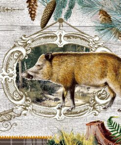 Șervețel decoupage - Wildlife Portrait -  33x33 cm