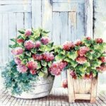 Șervețel decoupage– Cottage Hydrangea – 33×33 cm