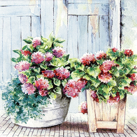 Șervețel decoupage– Cottage Hydrangea – 33×33 cm 1 Șervețel decoupage– Cottage Hydrangea – 33×33 cm