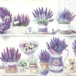 Șervețel – Lavender Pots – 33×33 cm