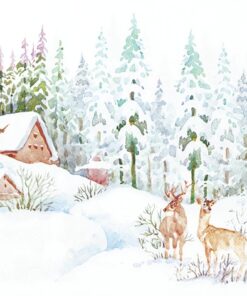 Șervețel – Winter Scene – 33×33 cm