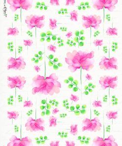 Hârtie de orez – Flowers – A4
