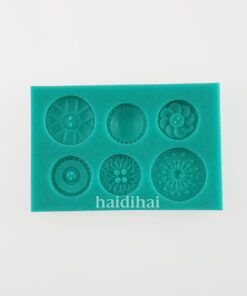 Matriță silicon -  Round Buttons - 6.5x4.5 cm