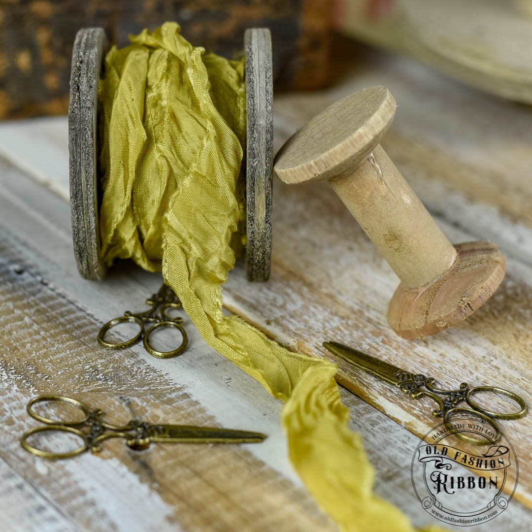 Panglică bobină -Mustard - 1.2 m 2 Panglică bobină -Mustard - 1.2 m - imagine 2