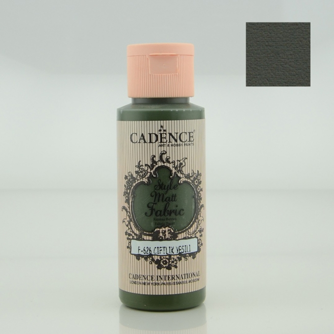 Vopsea acrilică mată textil - 59 ml - farm green 1 Vopsea acrilică mată textil - 59 ml - farm green